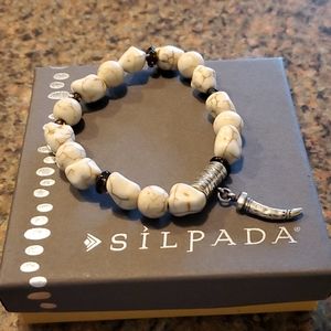 Silpada Fossil Flecks Stretch bracelet